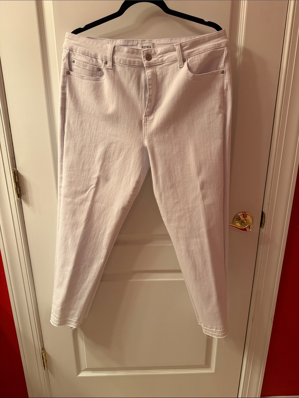 pistola White Cropped Women's Jeans - Ankle Length